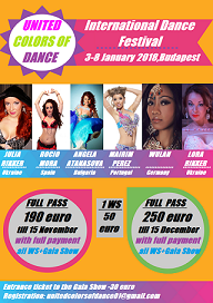 I United Colors of Dance Festival in Budapest 3-8.01.2018